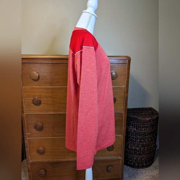 WISCONSIN BADGER Y2K Pullover 1/4 Zip Long Sleeve SHIRT VINTAGE Unisex SZ L - Picture 4 of 11